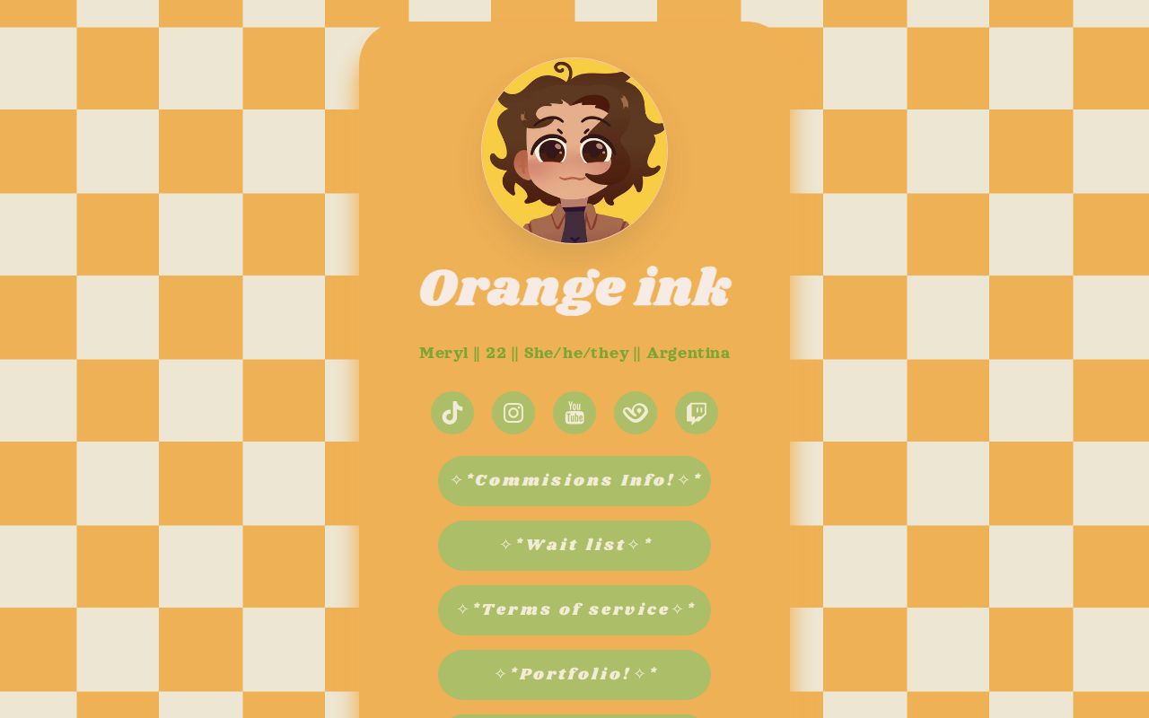 Orange Ink